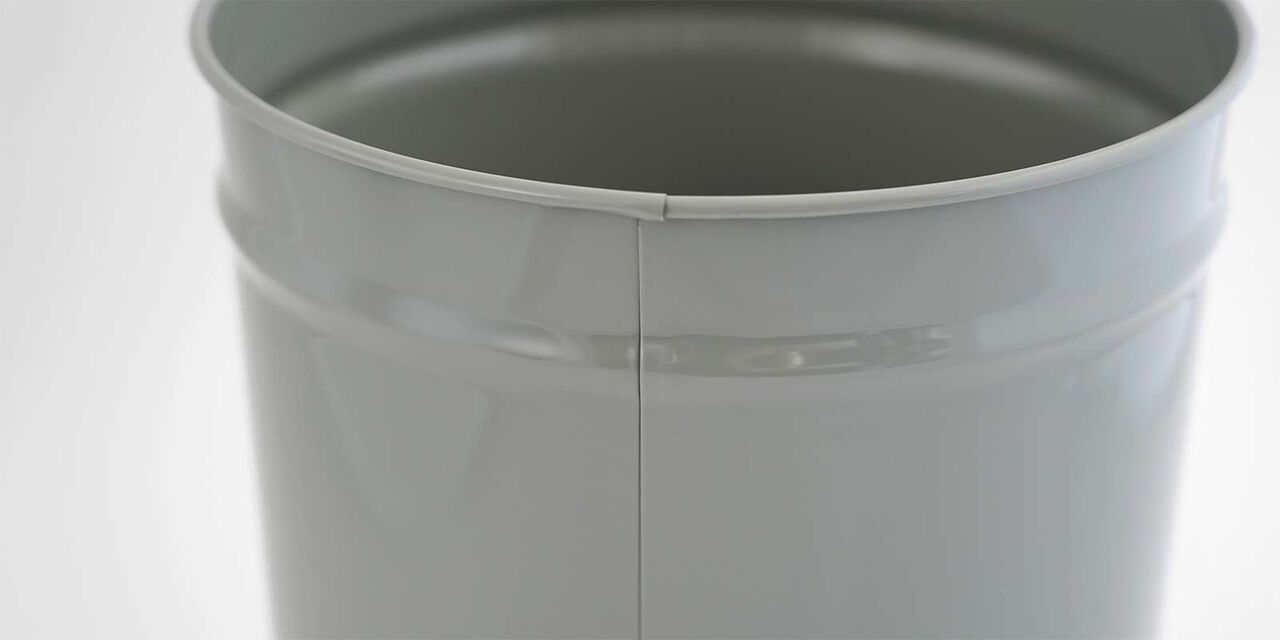 Tapered Waste Basket,Gray, large image number 1