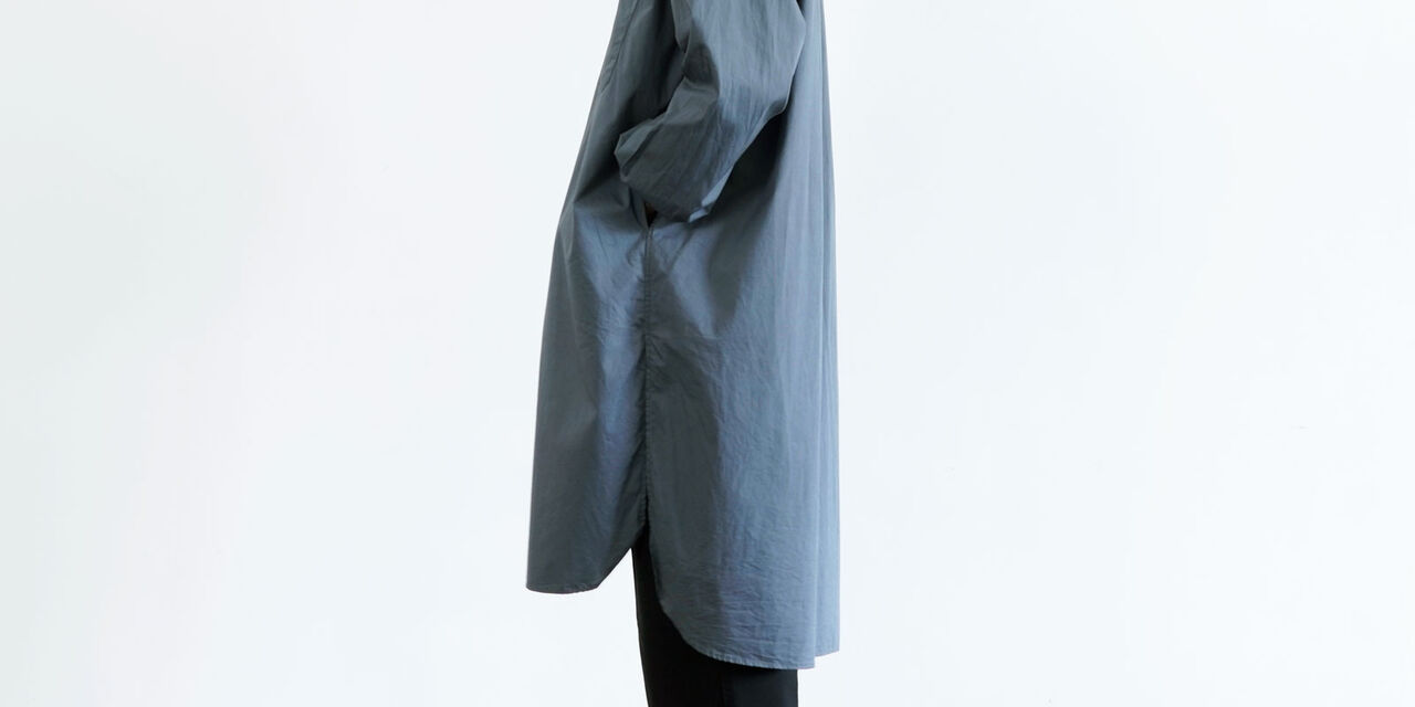 Long Shirt,Gray, large image number 6