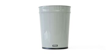 Tapered Waste Basket,Gray, small image number 0