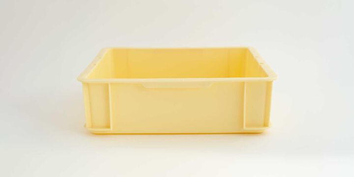 업무용 운반박스 얕은 크림,Cream yellow, medium