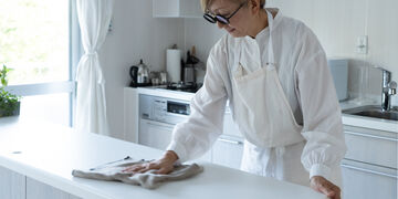Multi-purpose Linen Apron with Pockets,White, small image number 5
