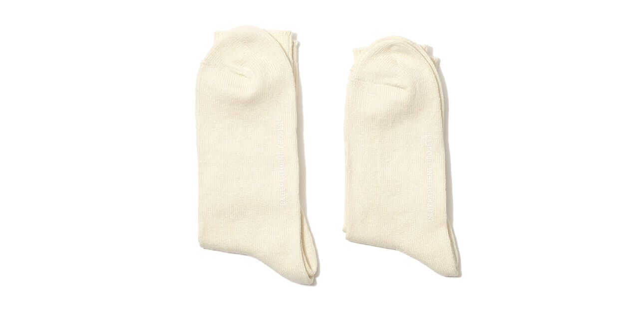 Recycled Cotton Socks,Ivory, large image number 2