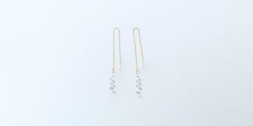 Glass Pierced Earrings "Gloss",, small image number 1