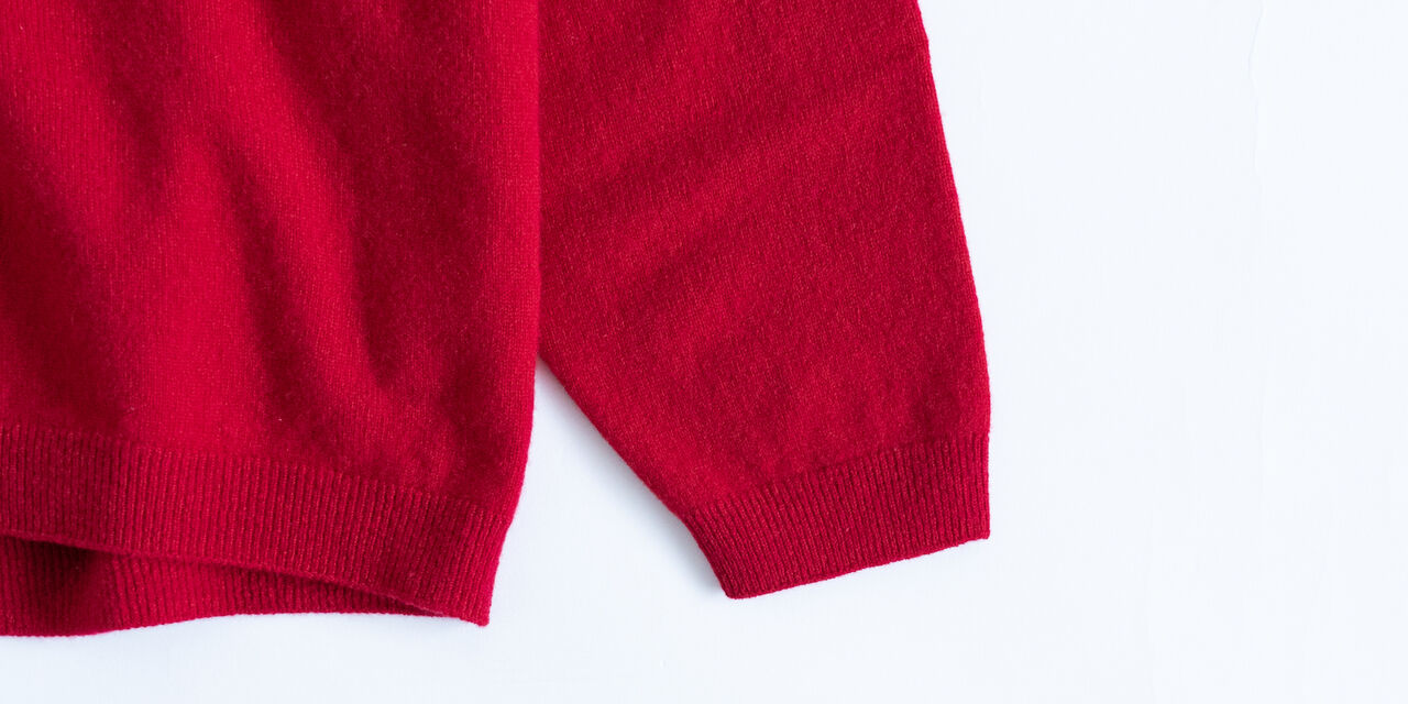 Wool Crewneck Sweater,Red, large image number 4