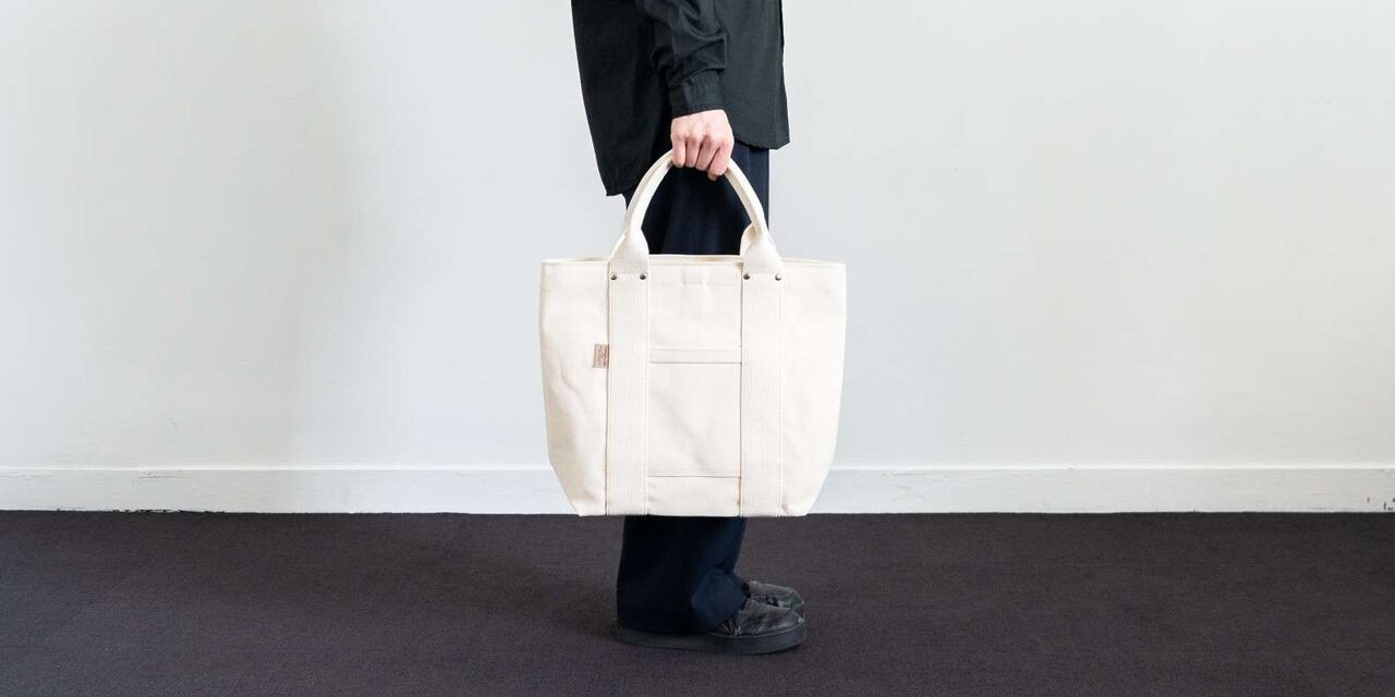 Heavy Canvas Tote / White / M,White, large image number 7