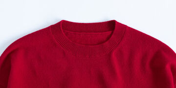 Wool Crewneck Sweater,Red, small image number 3