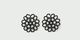 Glass Beaded Earrings Mum,Black, swatch