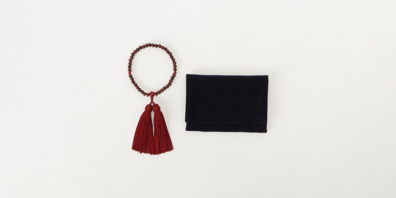 Prayer Rosary Red Tassel S,Red, large image number 0