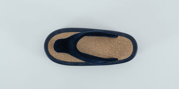 JOJO Sandals Navy strap/Cork Insole,Navy, small image number 2
