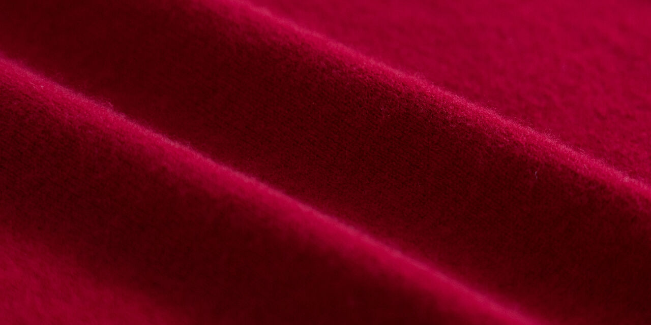 Wool Crewneck Cardigan,Red, large image number 7