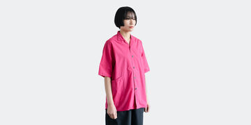 사이드 포켓 셔츠 (염축가공) 핑크 XL,Pink, small image number 1