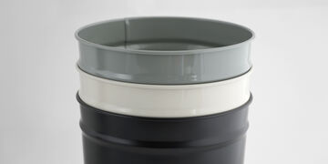 Tapered Waste Basket,Gray, small image number 2