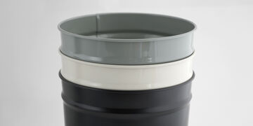 Tapered Waste Basket,Black, small image number 2