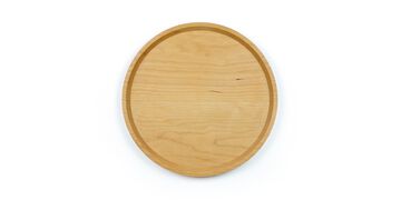 d Wooden Tray Round,, small image number 0
