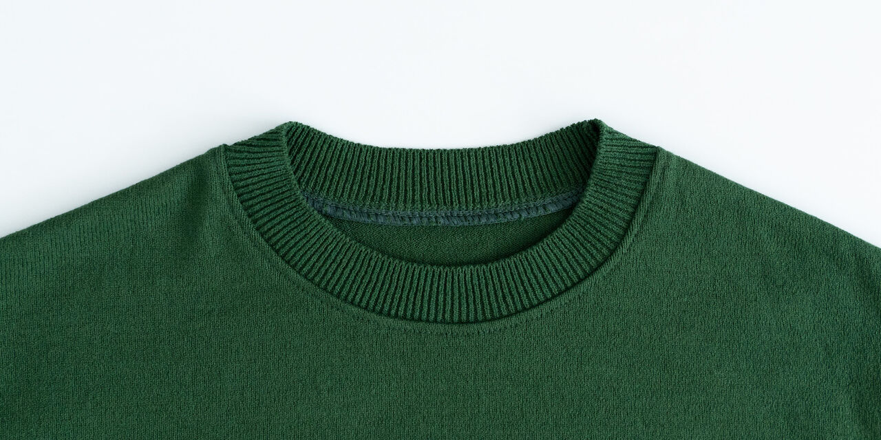 Cotton Sweater,Green, large image number 4