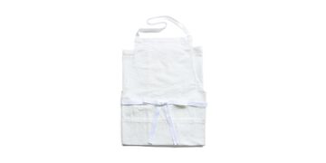 d 多功能纯棉围裙（附口袋）,White, small image number 0
