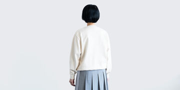 COTTON SWEATER 아이보리 M,Ivory, small image number 2