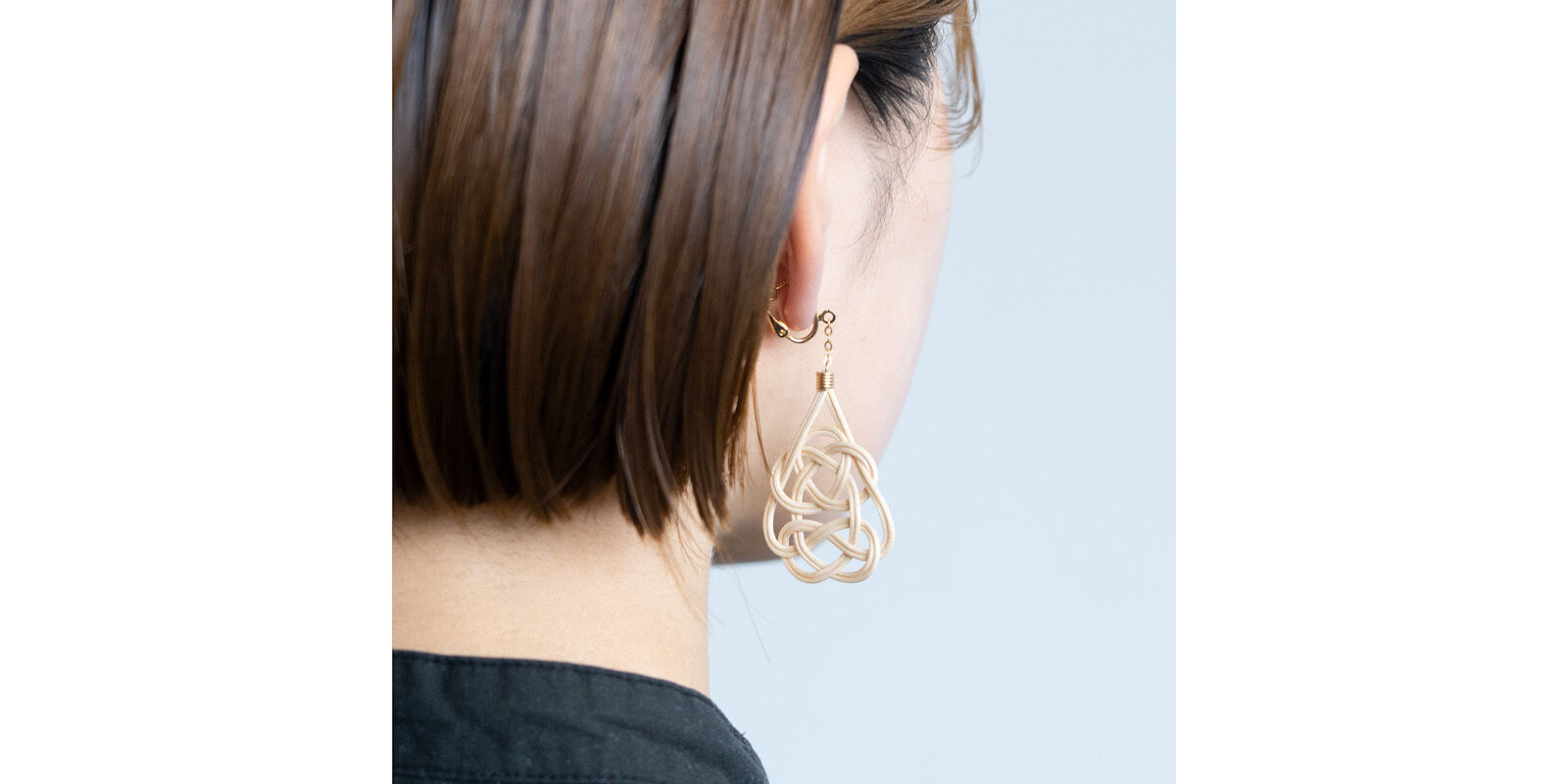 Large pierced earrings top