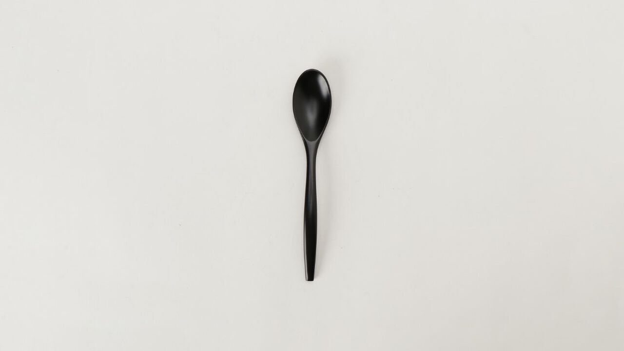 Urushi Spoon Black,Black, large image number 0
