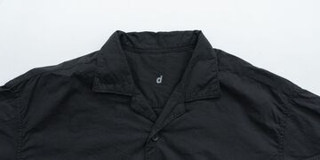 사이드 포켓 셔츠 (염축가공) 블랙 M,Black, small image number 4