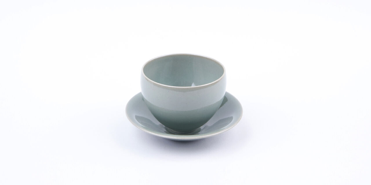 Celadon Teacup Set,, large image number 1