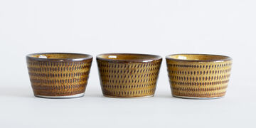 Tetsuzo Ota Pottery Soba Choko Cup Yellow,, small image number 3