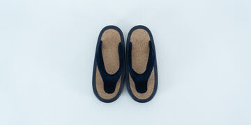 JOJO Sandals Navy strap/Cork Insole,Navy, small image number 1