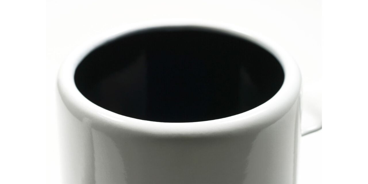 TSUKI USAGI JIRUSHI Enamel Coffee Kettle,White, large image number 2