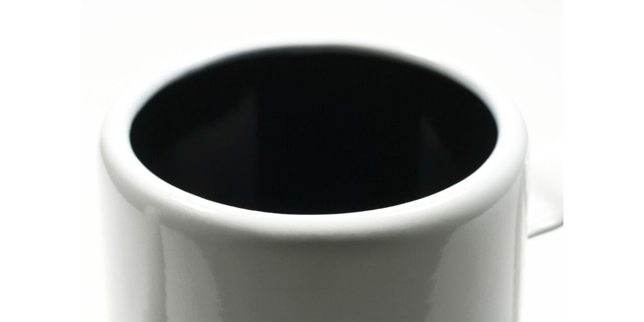 Enamel Coffee Kettle,White, large image number 2