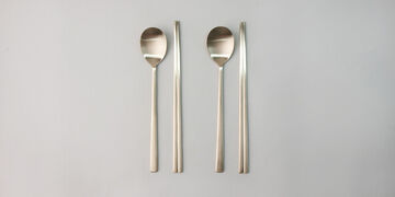 Brasswear Spoon/Chopsticks set for two people,, small image number 0