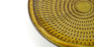 Tetsuzo Ota Pottery Ceramic Plate 6 Inch Yellow,, small image number 2