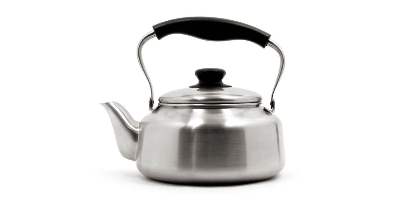 Stainless tea shop kettle