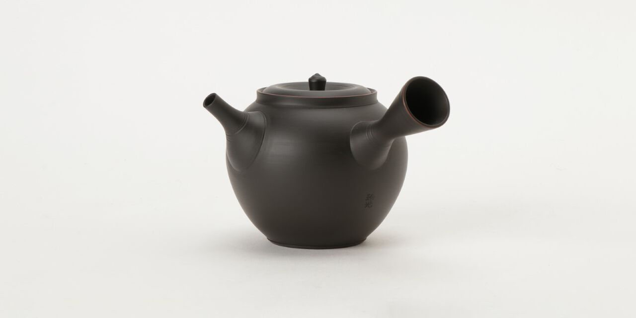 鯉江廣日本茶壺,Black, large image number 0