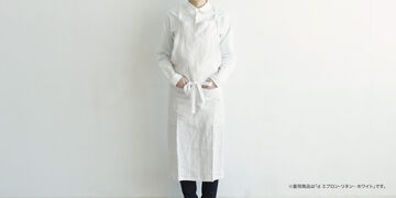 Multi-purpose Linen Apron with Pockets,White, small image number 2