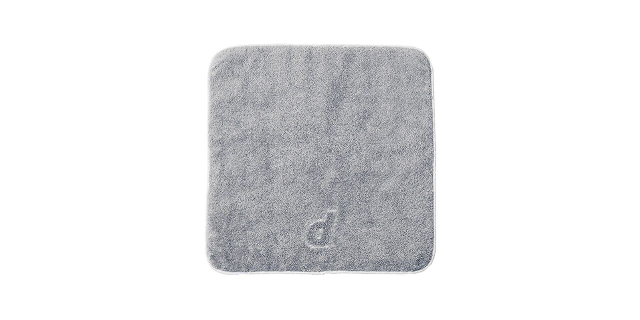 d room 有機棉手巾,Gray, large image number 0