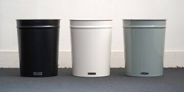 Tapered Waste Basket,Gray, small image number 3