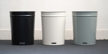 Tapered Waste Basket,Black, small image number 3