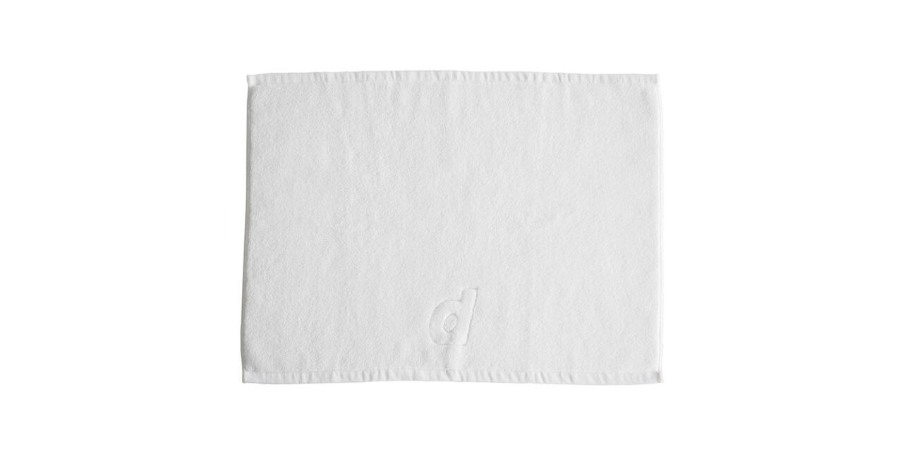 d room Organic Cotton Bath Mat,White, large image number 0