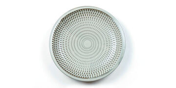 Tetsuzo Ota Pottery Ceramic Plate 8 Inch White,, small image number 0