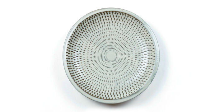 Tetsuzo Ota Pottery Ceramic Plate 8 Inch White
