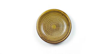 Tetsuzo Ota Pottery Ceramic Plate 6 Inch Yellow,, small image number 0
