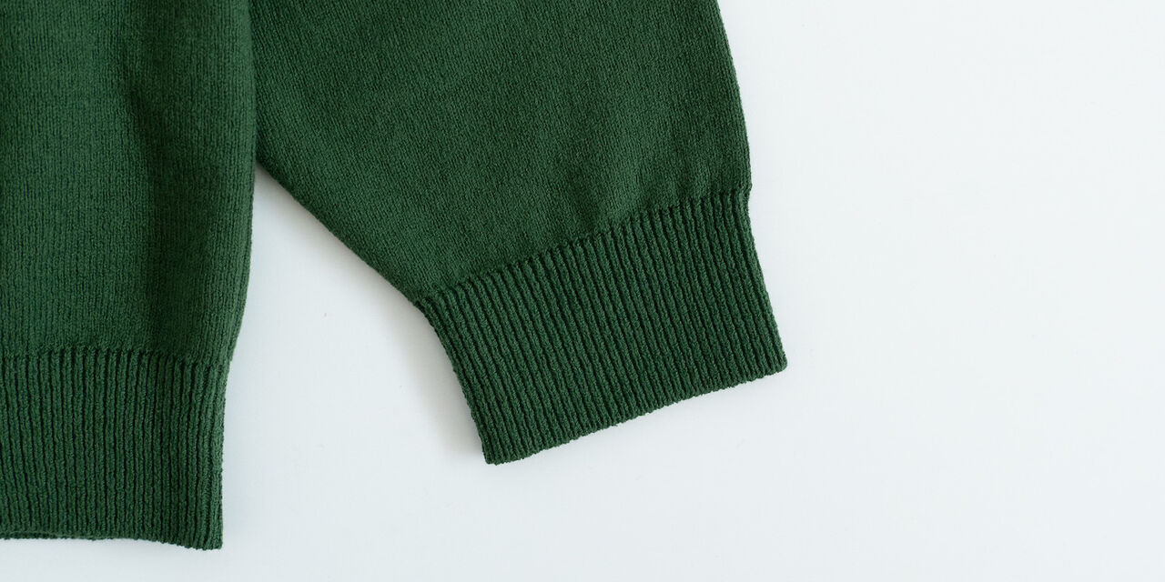 Cotton Sweater,Green, large image number 5