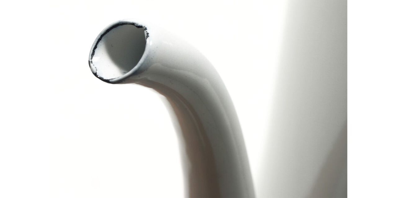 Enamel Coffee Kettle,White, large image number 1