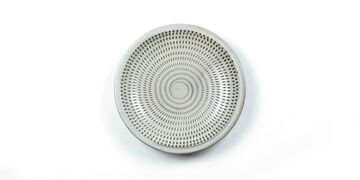 Tetsuzo Ota Pottery Ceramic Plate 7 Inch White,, small image number 0