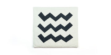 Washi Square Chair Cushion White,, small image number 0