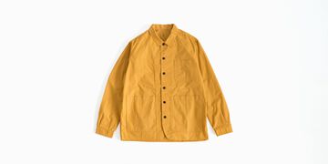 백 포켓 셔츠 머스타드 L,Mustard, small image number 0