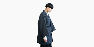 HANTEN, Japanese style short coat Soft denim,Soft Denim, small image number 6
