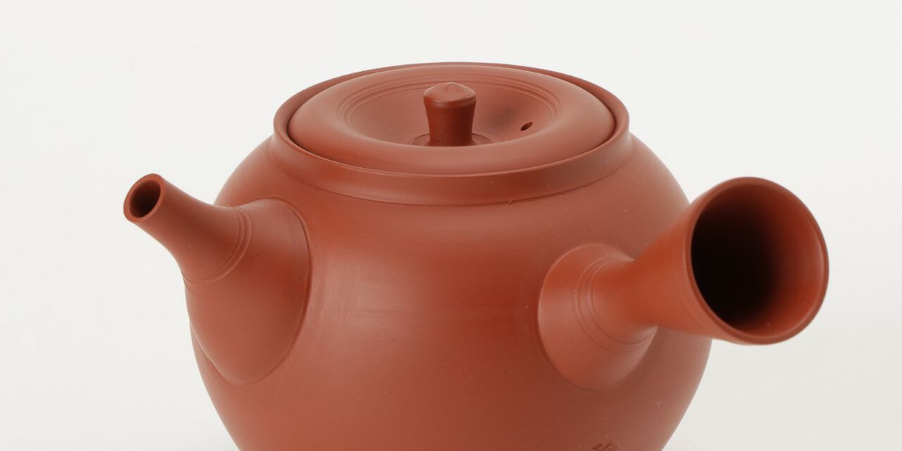 鯉江廣日本茶壺,Red, large image number 1