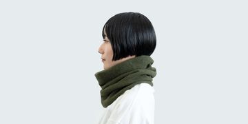 Wool Snood,Dark green, small image number 1