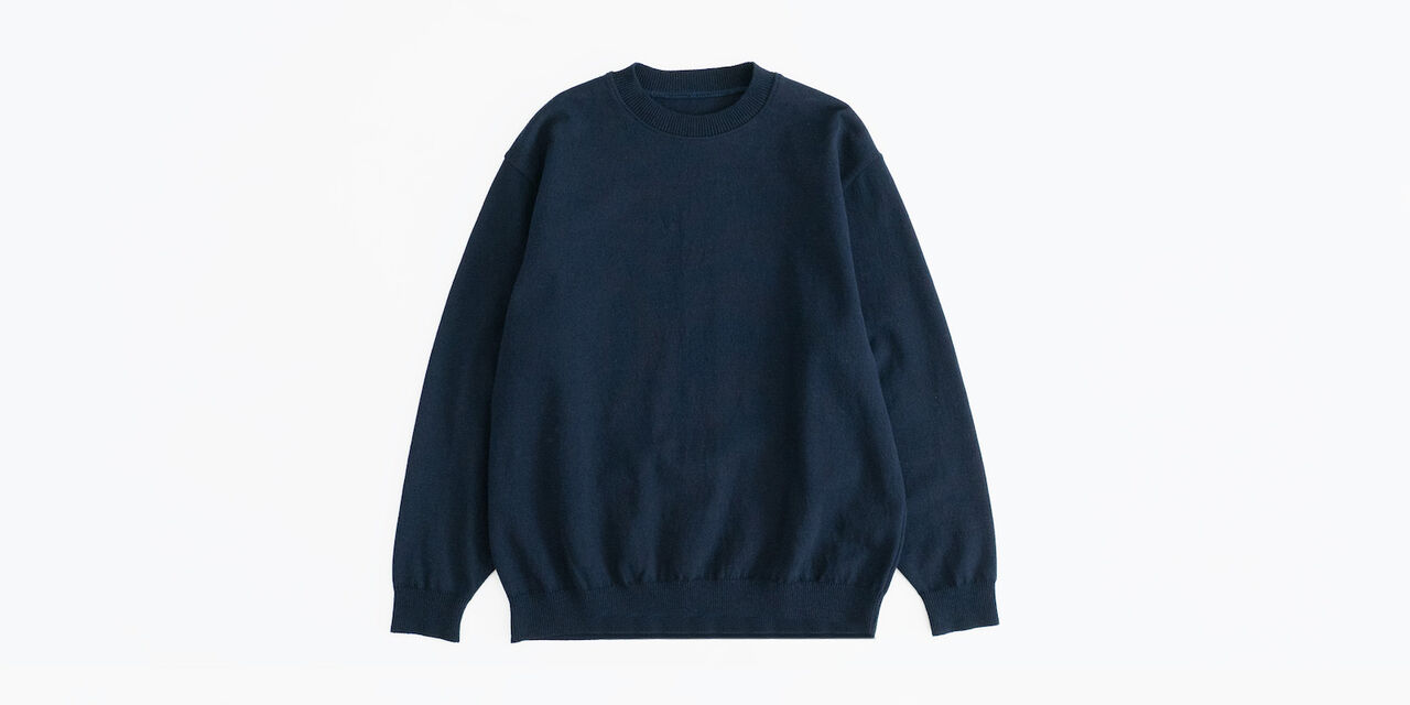 Cotton Sweater,Dark navy, large image number 0